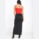 Women's Stretchy Split Maxi Long Skirt Zipper Side Slit Party Maxi Skirts