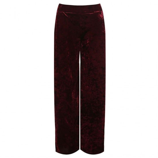 Velour Velvet pocket wide leg Palazzo Trouser 