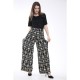 Women Printed Palazzo Wide Leg Baggy Trousers