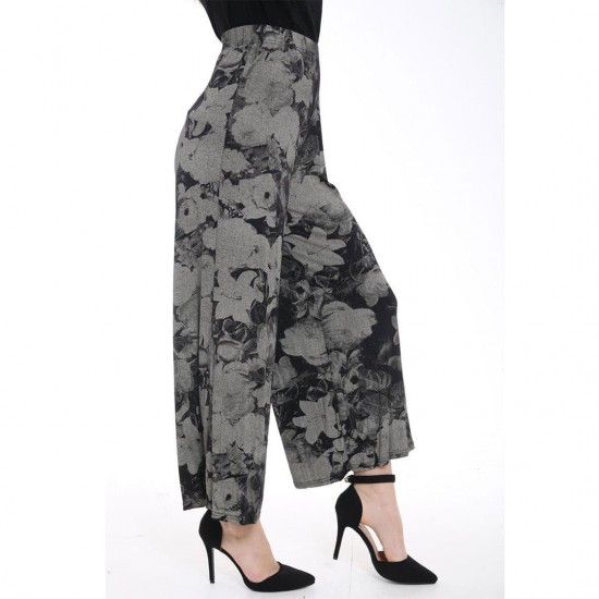 Women Printed Palazzo Wide Leg Baggy Trousers